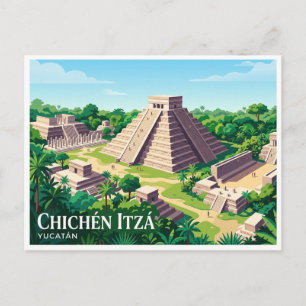 Carte Postale Chichén Itzá Valladolid Mexique