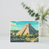Carte Postale Chichén Itzá Valladolid Mexique (Debout devant)