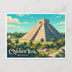 Carte Postale Chichén Itzá Valladolid Mexique