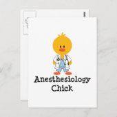 Carte postale Chick Anesthésiologie (Devant / Derrière)