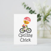 Carte postale Chick Cycling (Debout devant)