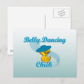 Carte Postale Chick dansant le ventre #3 (Devant / Derrière)