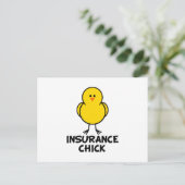 Carte Postale Chick d'assurance (Debout devant)