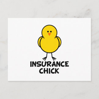 Carte Postale Chick d'assurance