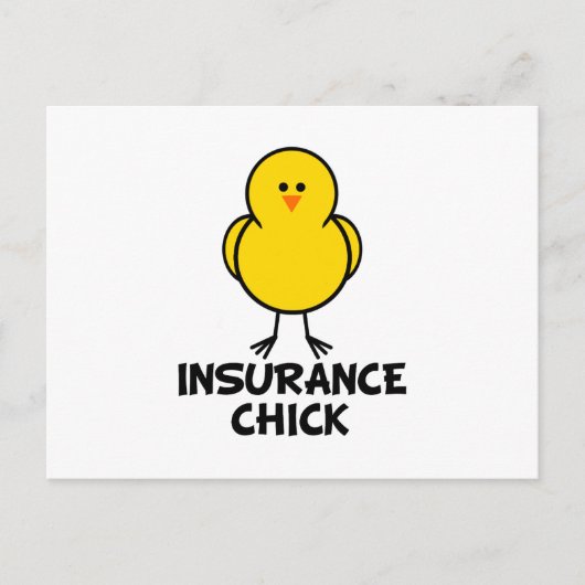 Carte Postale Chick d'assurance (Devant)