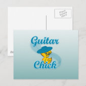 Carte Postale Chick de guitare #3 (Devant / Derrière)