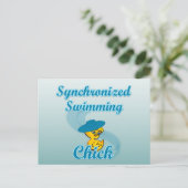 Carte Postale Chick de natation synchronisée #3 (Debout devant)