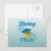 Carte Postale Chick de plongée #3 (Devant / Derrière)