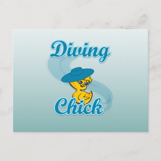 Carte Postale Chick de plongée #3 (Devant)