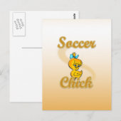 Carte Postale Chick de soccer (Devant / Derrière)