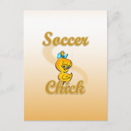 Carte Postale Chick de soccer (Devant)