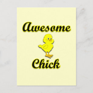 Carte Postale Chick génial