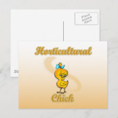 Carte Postale Chick horticole (Devant / Derrière)