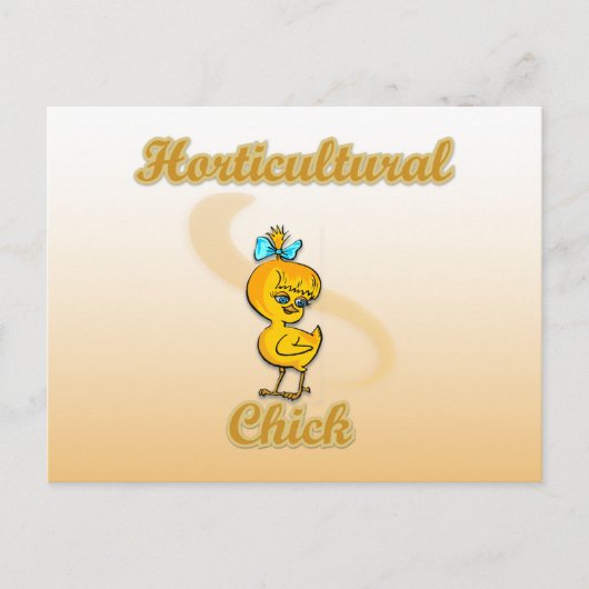 Carte Postale Chick horticole (Devant)