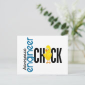 Carte Postale Chick, ingénieur aérospatial (Debout devant)