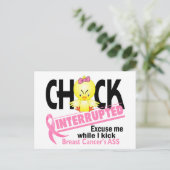 Carte Postale Chick Interrompu 2 Cancer du sein (Debout devant)
