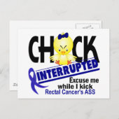 Carte Postale Chick Interrompu 2 Cancer Rectal (Devant / Derrière)