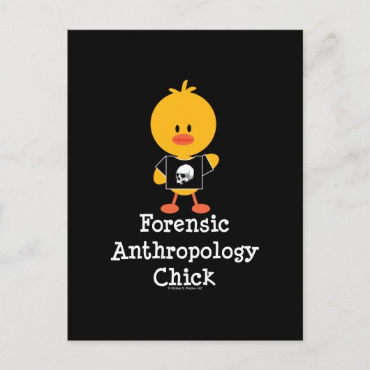 Carte postale Chick pour l'anthropologie judiciair (Devant)