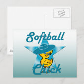 Carte Postale Chick Softball #7 (Devant / Derrière)