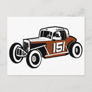 Carte Postale Chick Stockwell Old Time Race Car Racearena