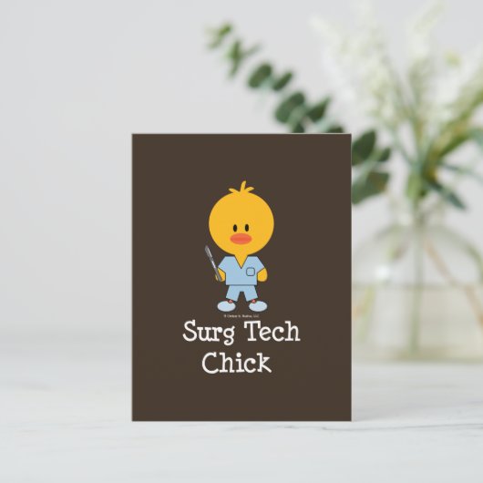 Carte postale Chick Surg Tech (Debout devant)