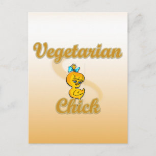 Carte Postale Chick végétarien