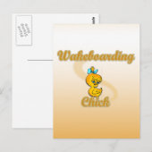 Carte Postale Chick Wakeboard (Devant / Derrière)