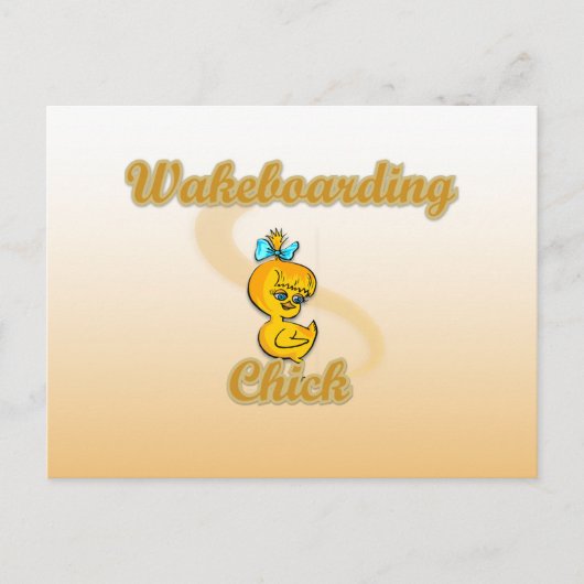 Carte Postale Chick Wakeboard (Devant)