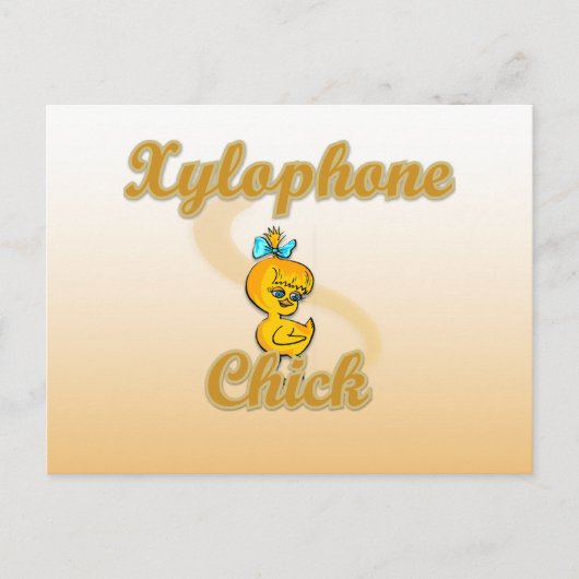 Carte Postale Chick Xylophone (Devant)