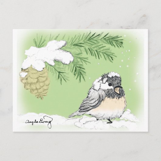 Carte Postale Chickadee chilien (Devant)