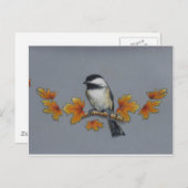 Carte Postale Chickadee d'automne (Devant / Derrière)