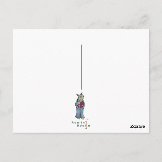 Carte Postale Chickadee d'hiver (Dos)