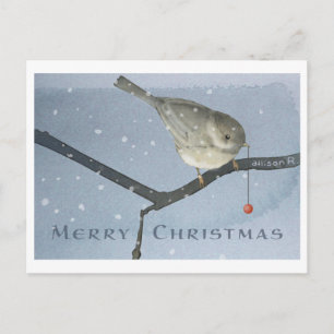 Carte Postale Chickadee d'hiver