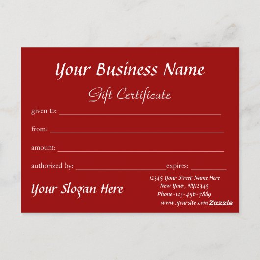 Carte Postale Chickadee Holiday Certificat cadeau (Dos)