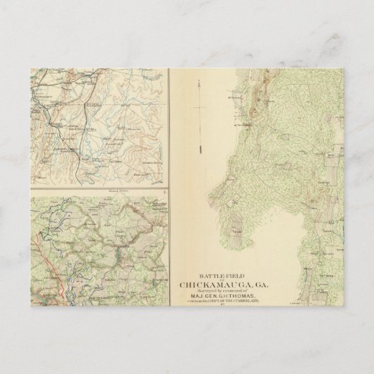 Carte Postale Chickamauga, Ga (Devant)