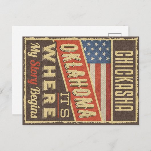 Carte Postale Chickasha Oklahoma (Devant / Derrière)