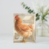Carte Postale Chicken Postcard | Cute Farmhouse Greeting (Debout devant)