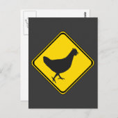 Carte Postale Chicken Xing ! (Devant / Derrière)