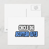 Carte Postale Chicks Creg Scottish Guys (Devant / Derrière)