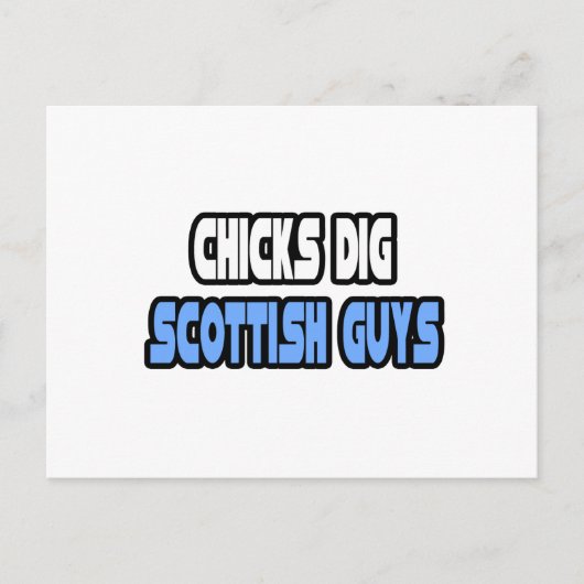 Carte Postale Chicks Creg Scottish Guys (Devant)