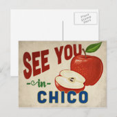 Carte Postale Chico California Apple - Vintage voyage (Devant / Derrière)