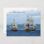 Carte Postale Chieftain et Lady Washington Hawaïen (Devant / Derrière)