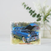 Carte Postale Chieftain Pontiac 1953 (Debout devant)