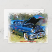 Carte Postale Chieftain Pontiac 1953 (Devant / Derrière)