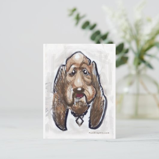 Carte Postale Chien (Debout devant)