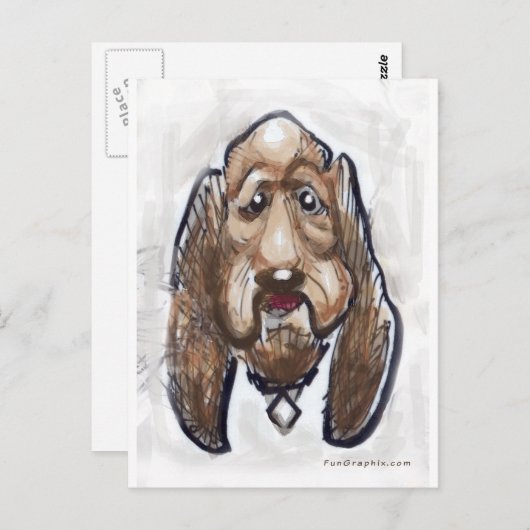 Carte Postale Chien (Devant / Derrière)