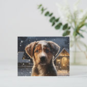 Carte postale Chien 1-21 (Debout devant)