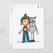 Carte Postale Chien à bascule avec Cheval Tshirts (Devant / Derrière)