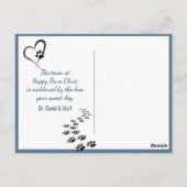 Carte Postale Chien à l'aquarelle avec étoiles Sympathie perte d (Dos)