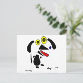 Carte postale Chien Abstrait (Debout devant)